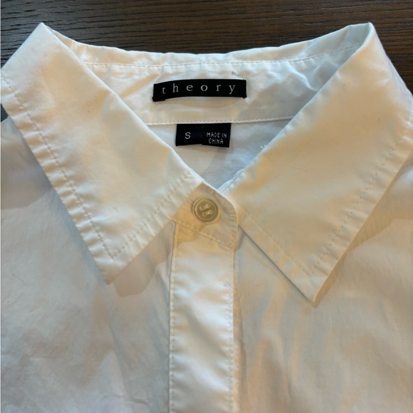 Theory white button down size Small - Picture 2 of 4
